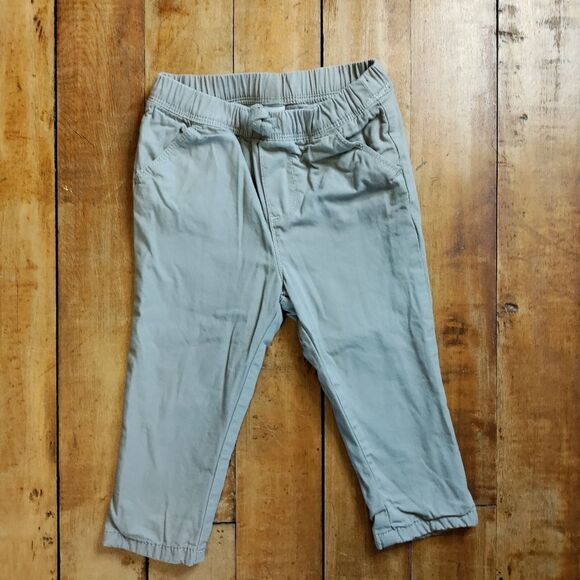 Old Navy pants size 12 to 18 months gray skinny lined pull on dress pants easter - Picture 1 of 5